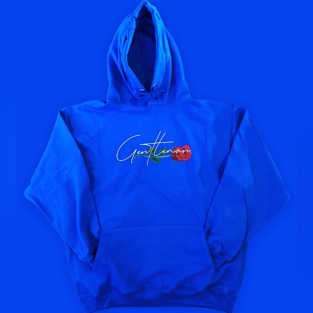Royal Blue Gentleman Apparels Signature Design Hoodie